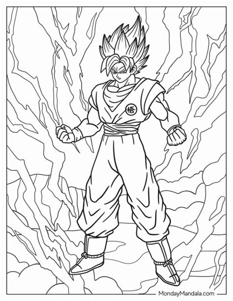 goku drawing|22 Goku Coloring Pages (Free PDF Printables).